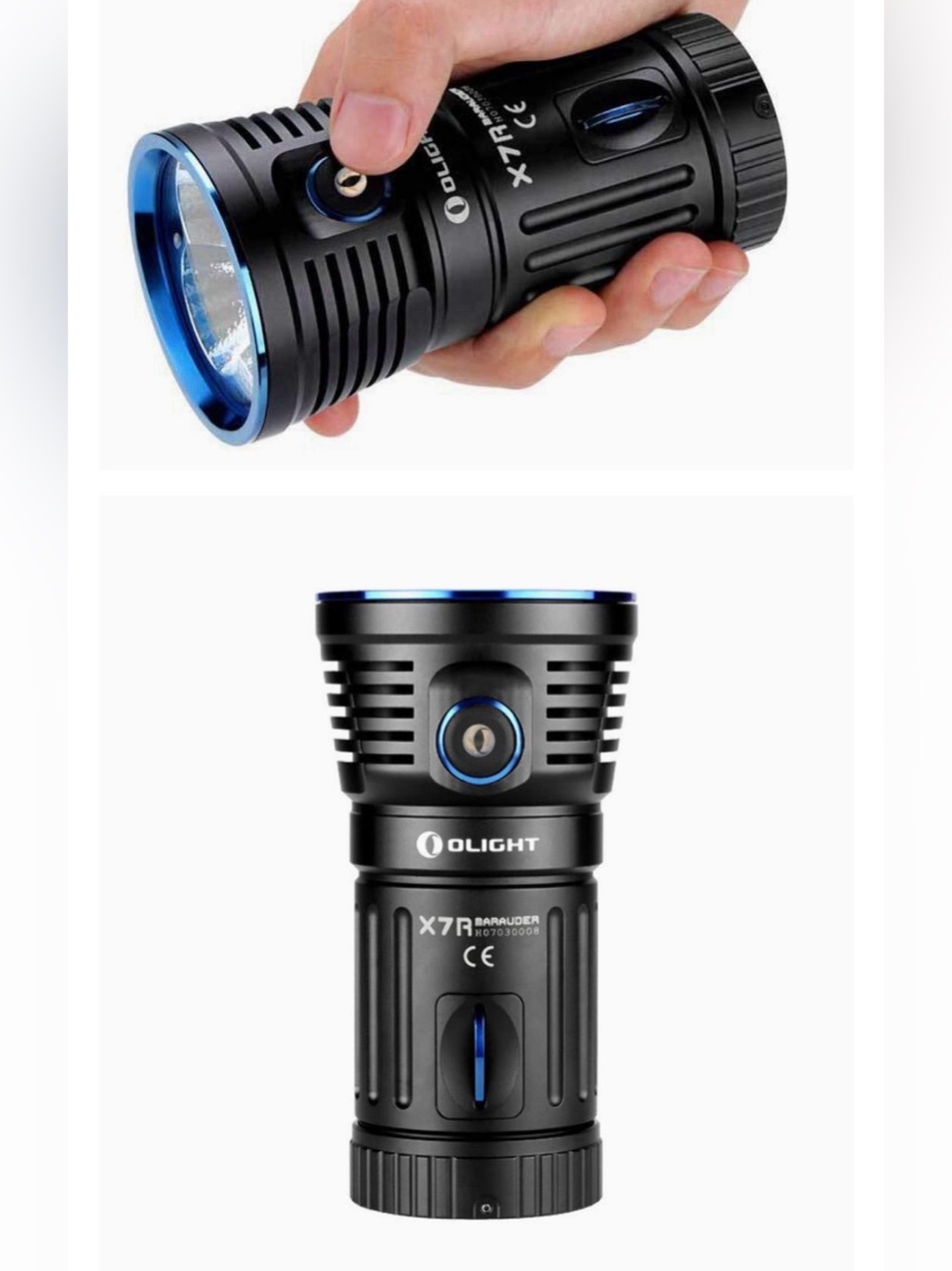 🔦 Olight X7R Marauder Rechargeable LED Flashlight – Black - Picture 13 of 17